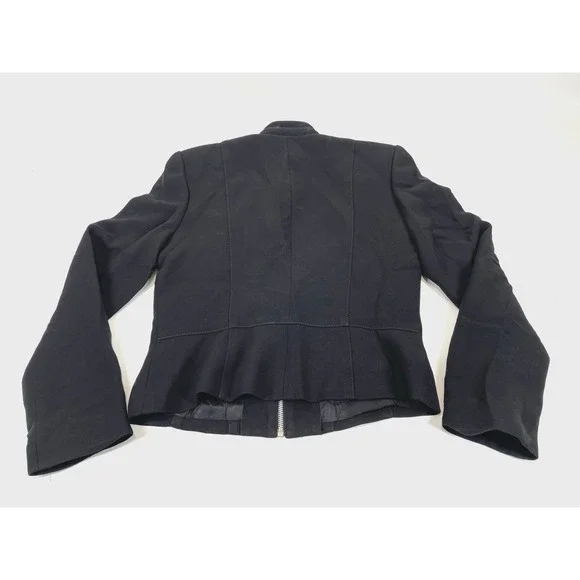 Alberto Makali Cache 2PC Outfit Set Jacket Skirt Womens Size 8 Black Embellished - Picture 8 of 14